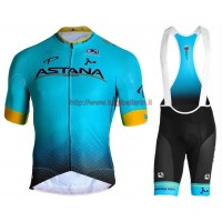 Completo Ciclismo 2019 Astana Squadre abbigliamento Bici Completo Maglia Ciclismo Corta e Salopette Completo Ciclismo 2019 Astana Squadre abbigliamento Bici Completo Maglia Ciclismo Corta e Salopette