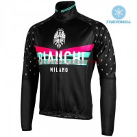 Completo Ciclismo 2019 Bianchi Milano PB nero thermique Maglia Ciclismo Manica Lunga Completo Ciclismo 2019 Bianchi Milano PB nero thermique Maglia Ciclismo Manica Lunga