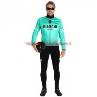 Completo Ciclismo 2019 Bianchi Milano XD verde Maglia Ciclismo Manica Lunga e Salopette Completo Ciclismo 2019 Bianchi Milano XD verde Maglia Ciclismo Manica Lunga e Salopette