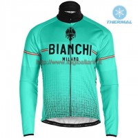 Completo Ciclismo 2019 Bianchi Milano XD verde thermique Maglia Ciclismo Manica Lunga Completo Ciclismo 2019 Bianchi Milano XD verde thermique Maglia Ciclismo Manica Lunga