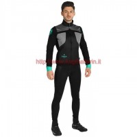 Completo Ciclismo 2019 Bianchi nero-Gris Maglia Ciclismo Manica Lunga e Salopette Completo Ciclismo 2019 Bianchi nero-Gris Maglia Ciclismo Manica Lunga e Salopette