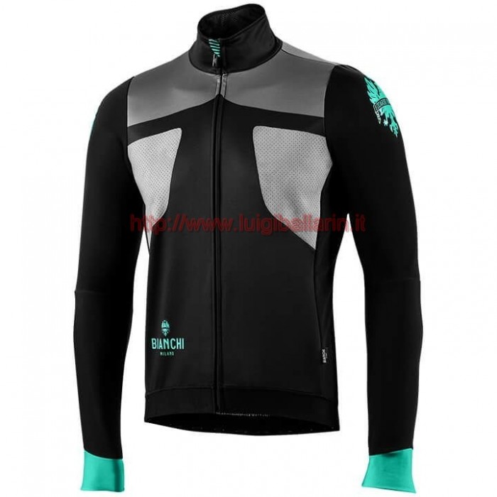 Completo Ciclismo 2019 Bianchi nero-Gris Maglia Ciclismo Manica Lunga