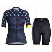 Completo Ciclismo 2019 Bontrager Anara Blu Dot abbigliamento Bici Completo Maglia Ciclismo Corta e Salopette Completo Ciclismo 2019 Bontrager Anara Blu Dot abbigliamento Bici Completo Maglia Ciclismo Corta e Salopette