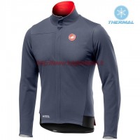 Completo Ciclismo 2019 Casteli DE Gris thermique Maglia Ciclismo Manica Lunga Completo Ciclismo 2019 Casteli DE Gris thermique Maglia Ciclismo Manica Lunga
