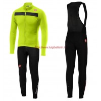 Completo Ciclismo 2019 Casteli Puro 3 giallo Maglia Ciclismo Manica Lunga e Salopette Completo Ciclismo 2019 Casteli Puro 3 giallo Maglia Ciclismo Manica Lunga e Salopette