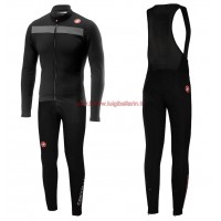 Completo Ciclismo 2019 Casteli Puro 3 nero Maglia Ciclismo Manica Lunga e Salopette Completo Ciclismo 2019 Casteli Puro 3 nero Maglia Ciclismo Manica Lunga e Salopette