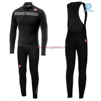 Completo Ciclismo 2019 Casteli Puro 3 nero thermique Maglia Ciclismo Manica Lunga e Salopette Lunga Completo Ciclismo 2019 Casteli Puro 3 nero thermique Maglia Ciclismo Manica Lunga e Salopette Lunga
