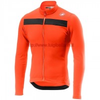 Completo Ciclismo 2019 Casteli Puro 3 Orange Maglia Ciclismo Manica Lunga Completo Ciclismo 2019 Casteli Puro 3 Orange Maglia Ciclismo Manica Lunga