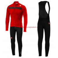 Completo Ciclismo 2019 Casteli Puro 3 rosso Maglia Ciclismo Manica Lunga e Salopette Completo Ciclismo 2019 Casteli Puro 3 rosso Maglia Ciclismo Manica Lunga e Salopette