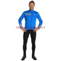 Completo Ciclismo 2019 Casteli Raddoppia 2 Blu Maglia Ciclismo Manica Lunga e Salopette Completo Ciclismo 2019 Casteli Raddoppia 2 Blu Maglia Ciclismo Manica Lunga e Salopette