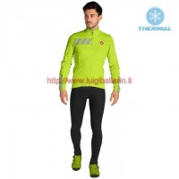 Completo Ciclismo 2019 Casteli Raddoppia 2 giallo thermique Maglia Ciclismo Manica Lunga e Salopette Lunga Completo Ciclismo 2019 Casteli Raddoppia 2 giallo thermique Maglia Ciclismo Manica Lunga e Salopette Lunga