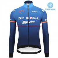 Completo Ciclismo 2019 Derosa Squadre Blu thermique Maglia Ciclismo Manica Lunga Completo Ciclismo 2019 Derosa Squadre Blu thermique Maglia Ciclismo Manica Lunga
