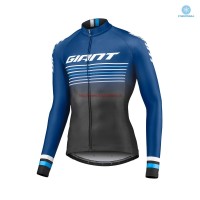 Completo Ciclismo 2019 Giant Race Day sombre Blu thermique Maglia Ciclismo Manica Lunga Completo Ciclismo 2019 Giant Race Day sombre Blu thermique Maglia Ciclismo Manica Lunga