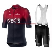 Completo Ciclismo 2019 INEOS Squadre rosso abbigliamento Bici Completo Maglia Ciclismo Corta e Salopette Completo Ciclismo 2019 INEOS Squadre rosso abbigliamento Bici Completo Maglia Ciclismo Corta e Salopette