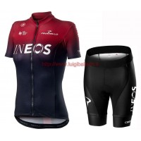 Completo Ciclismo 2019 INEOS Squadre rosso donna abbigliamento Bici Completo Maglia Ciclismo Corta e Salopette Completo Ciclismo 2019 INEOS Squadre rosso donna abbigliamento Bici Completo Maglia Ciclismo Corta e Salopette