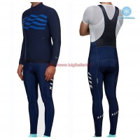 Completo Ciclismo 2019 MAAP M-Flag ultra Blu thermique Maglia Ciclismo Manica Lunga e Salopette Lunga Completo Ciclismo 2019 MAAP M-Flag ultra Blu thermique Maglia Ciclismo Manica Lunga e Salopette Lunga