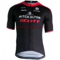 Completo Ciclismo 2019 Mitchelton-Scott nero/rosso Maglia Ciclismo Manica Corta Completo Ciclismo 2019 Mitchelton-Scott nero/rosso Maglia Ciclismo Manica Corta