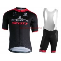 Completo Ciclismo 2019 Mitchelton-Scott nero/rosso abbigliamento Bici Completo Maglia Ciclismo Corta e Salopette Completo Ciclismo 2019 Mitchelton-Scott nero/rosso abbigliamento Bici Completo Maglia Ciclismo Corta e Salopette