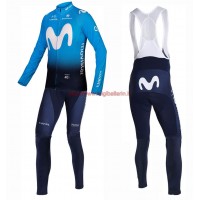 Completo Ciclismo 2019 Movistar Squadre Maglia Ciclismo Manica Lunga e Salopette Completo Ciclismo 2019 Movistar Squadre Maglia Ciclismo Manica Lunga e Salopette