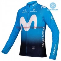 Completo Ciclismo 2019 Movistar Squadre thermique Maglia Ciclismo Manica Lunga Completo Ciclismo 2019 Movistar Squadre thermique Maglia Ciclismo Manica Lunga