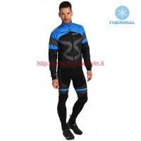 Completo Ciclismo 2019 Nalini Tuono nero-Blu thermique Maglia Ciclismo Manica Lunga e Salopette Lunga Completo Ciclismo 2019 Nalini Tuono nero-Blu thermique Maglia Ciclismo Manica Lunga e Salopette Lunga