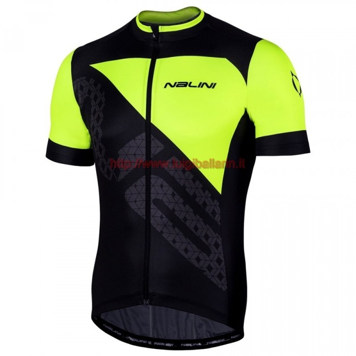 Completo Ciclismo 2019 Nalini Volata 2.0 nero-giallo Maglia Ciclismo Manica Corta