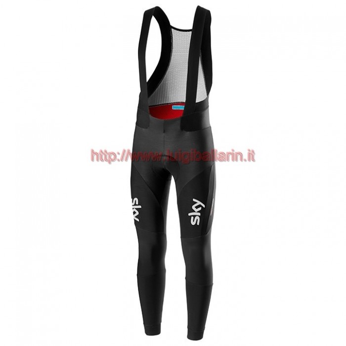 Completo Ciclismo 2019 SKY Squadre Blu Salopette Lunga Ciclismo