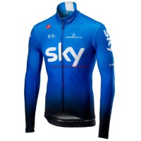 Completo Ciclismo 2019 SKY Squadre Blu Maglia Ciclismo Manica Lunga Completo Ciclismo 2019 SKY Squadre Blu Maglia Ciclismo Manica Lunga