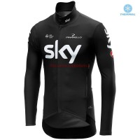 Completo Ciclismo 2019 SKY Squadre nero thermique Maglia Ciclismo Manica Lunga Completo Ciclismo 2019 SKY Squadre nero thermique Maglia Ciclismo Manica Lunga