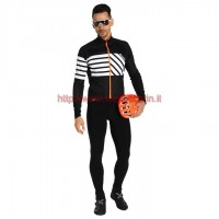 Completo Ciclismo 2019 Santini Svolta nero Maglia Ciclismo Manica Lunga e Salopette Completo Ciclismo 2019 Santini Svolta nero Maglia Ciclismo Manica Lunga e Salopette
