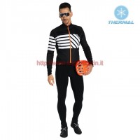 Completo Ciclismo 2019 Santini Svolta nero thermique Maglia Ciclismo Manica Lunga e Salopette Lunga Completo Ciclismo 2019 Santini Svolta nero thermique Maglia Ciclismo Manica Lunga e Salopette Lunga