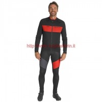 Completo Ciclismo 2019 Scott RC FF nero-rosso Maglia Ciclismo Manica Lunga e Salopette Completo Ciclismo 2019 Scott RC FF nero-rosso Maglia Ciclismo Manica Lunga e Salopette