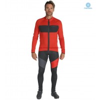 Completo Ciclismo 2019 Scott RC FF rosso thermique Maglia Ciclismo Manica Lunga e Salopette Lunga Completo Ciclismo 2019 Scott RC FF rosso thermique Maglia Ciclismo Manica Lunga e Salopette Lunga