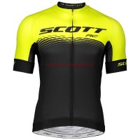 Completo Ciclismo 2019 Scott RC giallo-nero Maglia Ciclismo Manica Corta Completo Ciclismo 2019 Scott RC giallo-nero Maglia Ciclismo Manica Corta