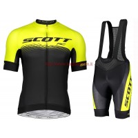 Completo Ciclismo 2019 Scott RC giallo-nero abbigliamento Bici Completo Maglia Ciclismo Corta e Salopette Completo Ciclismo 2019 Scott RC giallo-nero abbigliamento Bici Completo Maglia Ciclismo Corta e Salopette