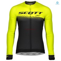 Completo Ciclismo 2019 Scott RC nero-giallo thermique Maglia Ciclismo Manica Lunga Completo Ciclismo 2019 Scott RC nero-giallo thermique Maglia Ciclismo Manica Lunga