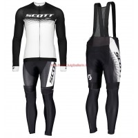 Completo Ciclismo 2019 Scott RC nero-bianca Maglia Ciclismo Manica Lunga e Salopette Completo Ciclismo 2019 Scott RC nero-bianca Maglia Ciclismo Manica Lunga e Salopette