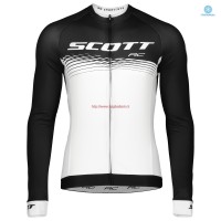 Completo Ciclismo 2019 Scott RC nero-bianca thermique Maglia Ciclismo Manica Lunga Completo Ciclismo 2019 Scott RC nero-bianca thermique Maglia Ciclismo Manica Lunga