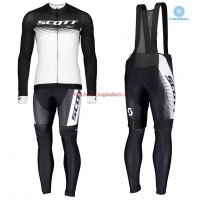 Completo Ciclismo 2019 Scott RC nero-bianca thermique Maglia Ciclismo Manica Lunga e Salopette Lunga Completo Ciclismo 2019 Scott RC nero-bianca thermique Maglia Ciclismo Manica Lunga e Salopette Lunga