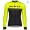 Completo Ciclismo 2019 Scott-RC PRO nero-giallo thermique Maglia Ciclismo Manica Lunga