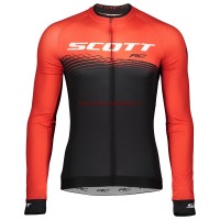 Completo Ciclismo 2019 Scott-RC PRO nero-rosso Maglia Ciclismo Manica Lunga Completo Ciclismo 2019 Scott-RC PRO nero-rosso Maglia Ciclismo Manica Lunga