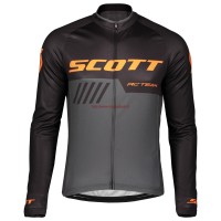 Completo Ciclismo 2019 Scott-RC-Squadre nero-Gris-Orange Maglia Ciclismo Manica Lunga Completo Ciclismo 2019 Scott-RC-Squadre nero-Gris-Orange Maglia Ciclismo Manica Lunga