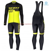 Completo Ciclismo 2019 Scott-RC-Squadre nero-giallo thermique Maglia Ciclismo Manica Lunga e Salopette Lunga Completo Ciclismo 2019 Scott-RC-Squadre nero-giallo thermique Maglia Ciclismo Manica Lunga e Salopette Lunga