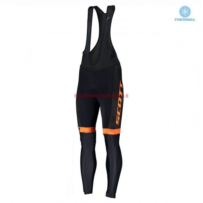 Completo Ciclismo 2019 Scott RC Squadre nero-Orange Salopette Lunga Ciclismo thermique