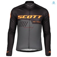Completo Ciclismo 2019 Scott RC Squadre nero-Orange thermique Maglia Ciclismo Manica Lunga Completo Ciclismo 2019 Scott RC Squadre nero-Orange thermique Maglia Ciclismo Manica Lunga