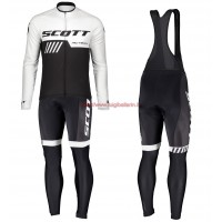 Completo Ciclismo 2019 Scott-RC-Squadre nero-bianca Maglia Ciclismo Manica Lunga e Salopette Completo Ciclismo 2019 Scott-RC-Squadre nero-bianca Maglia Ciclismo Manica Lunga e Salopette