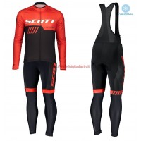 Completo Ciclismo 2019 Scott-RC-Squadre nero-rosso thermique Maglia Ciclismo Manica Lunga e Salopette Lunga Completo Ciclismo 2019 Scott-RC-Squadre nero-rosso thermique Maglia Ciclismo Manica Lunga e Salopette Lunga