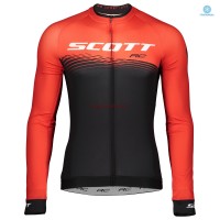 Completo Ciclismo 2019 Scott RC rosso-nero thermique Maglia Ciclismo Manica Lunga Completo Ciclismo 2019 Scott RC rosso-nero thermique Maglia Ciclismo Manica Lunga