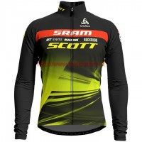 Completo Ciclismo 2019 Scott Sram nero-giallo Maglia Ciclismo Manica Lunga Completo Ciclismo 2019 Scott Sram nero-giallo Maglia Ciclismo Manica Lunga