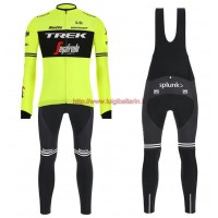 Completo Ciclismo 2019 Trek Usine Racing giallo Maglia Ciclismo Manica Lunga e Salopette Completo Ciclismo 2019 Trek Usine Racing giallo Maglia Ciclismo Manica Lunga e Salopette